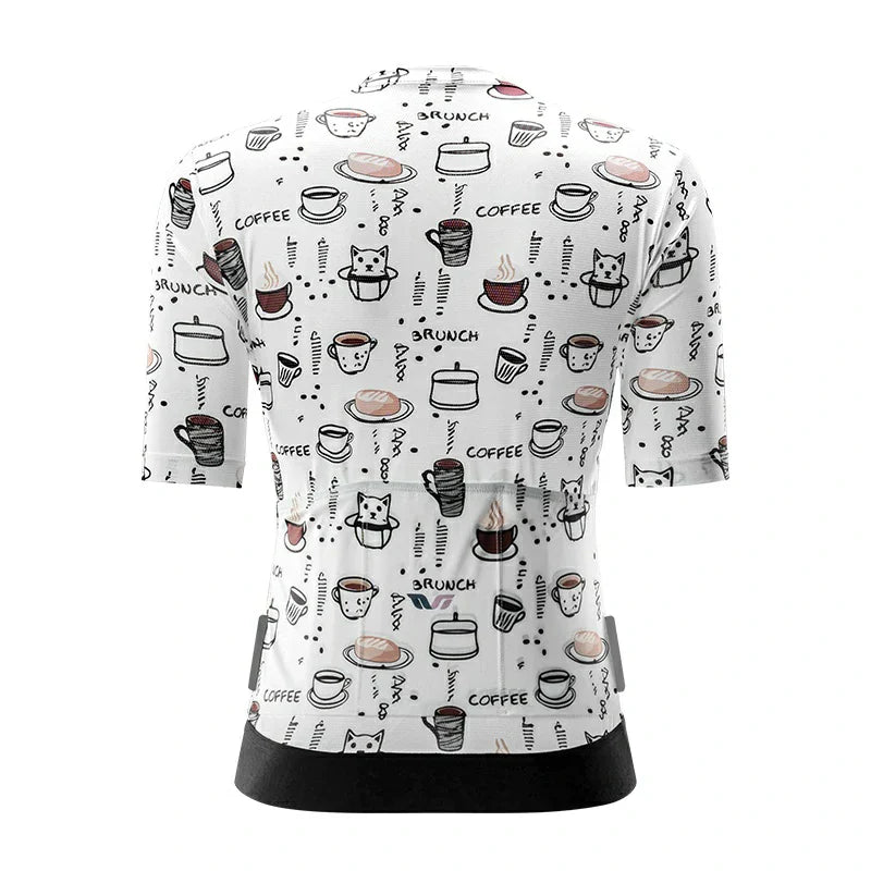 TVI ROCKBROS Elements Print Female Cycling Top Short-Sleeved Jersey