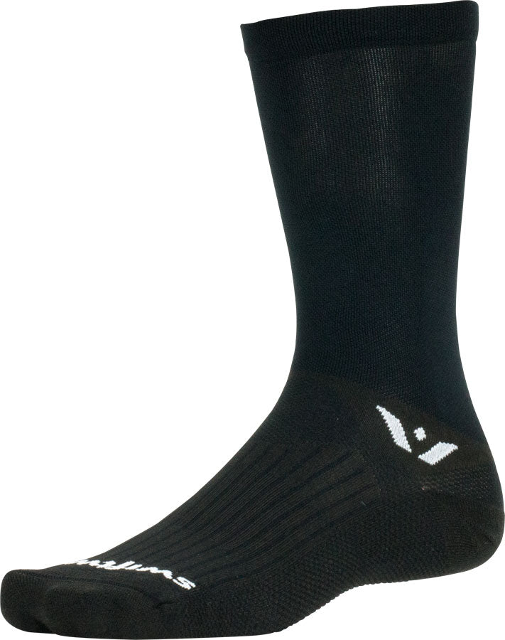 Swiftwick Aspire Crew Socks - 7" Black X-Large