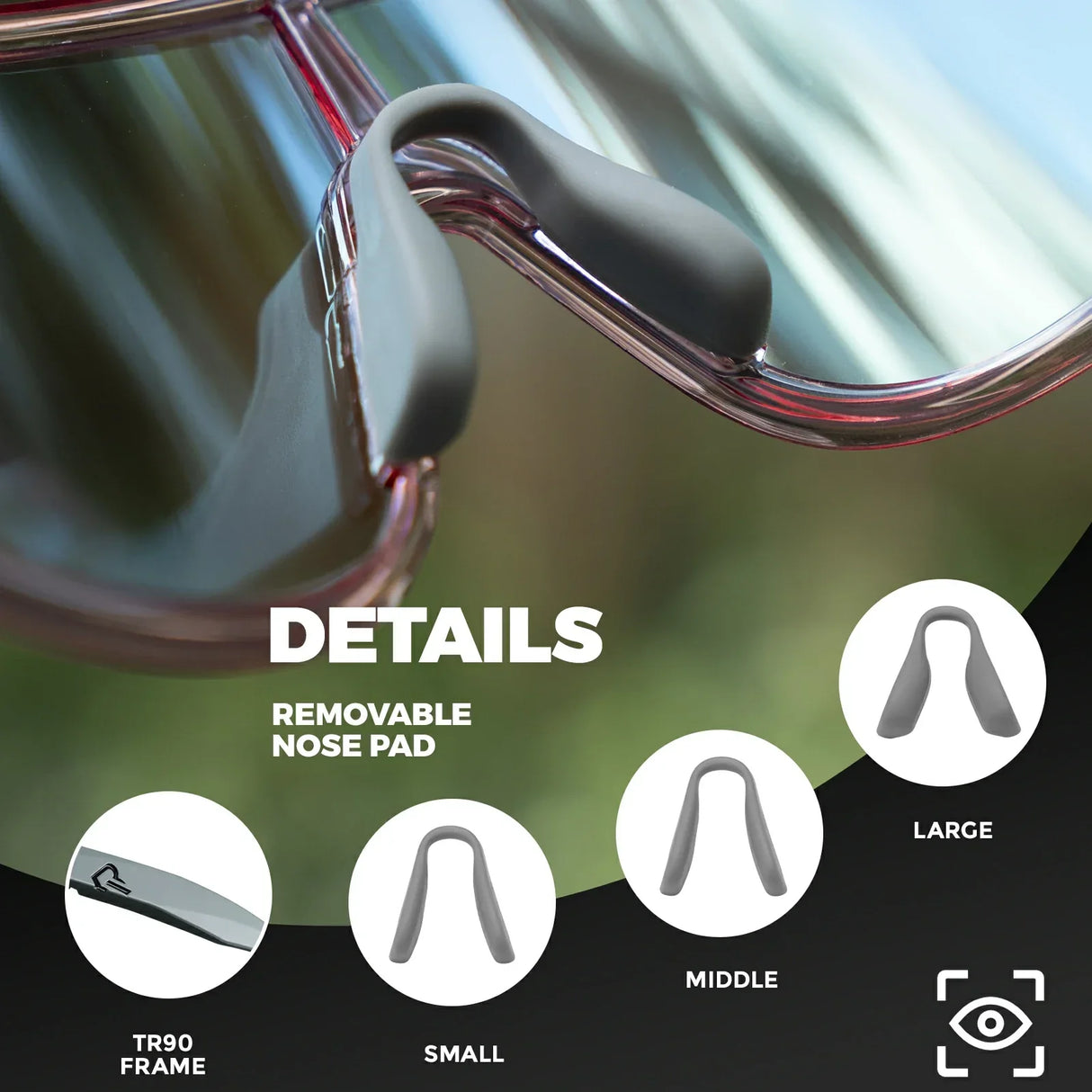 ROCKBROS Cycling Sunglasses Photochromic Polarized Sports Glasses UV400 Unisex
