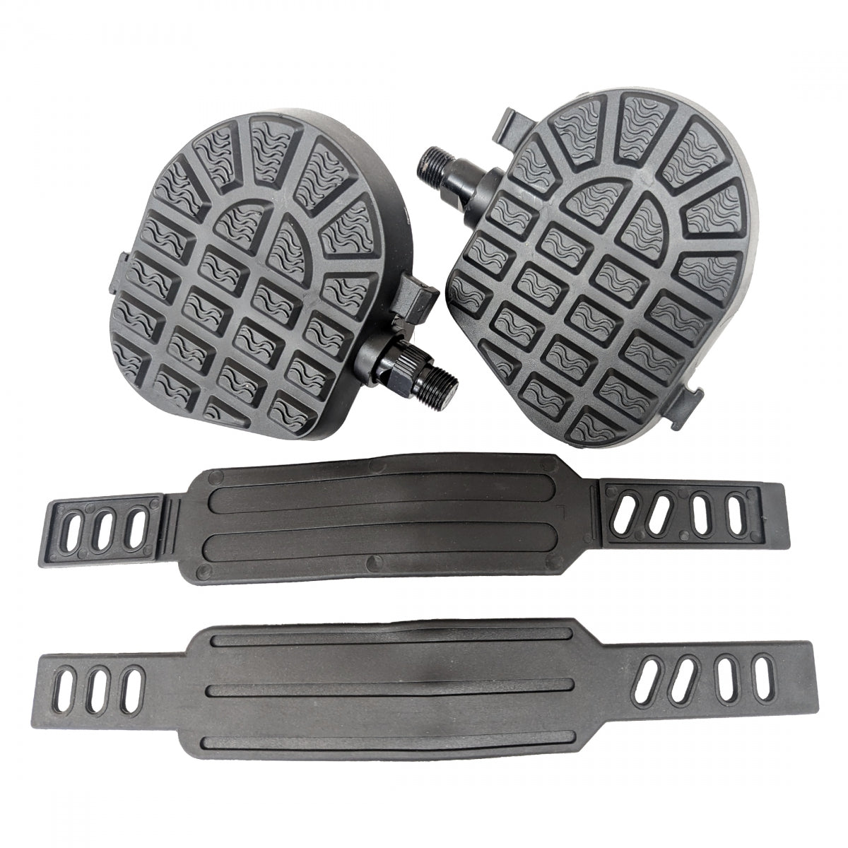 PEDALS SUNLT EXERCISER FLATFORM I 9/16 BULK BK