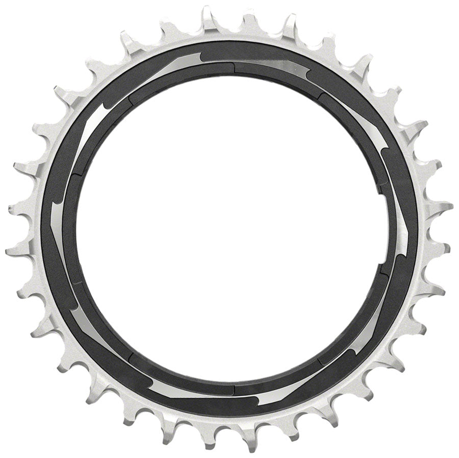 SRAM XX SL Eagle T-Type Thread Mount Chainring - 32t 12-Speed Thread Mount For XX SL PM Spider 0mm Offset Aluminum BLK/Silver