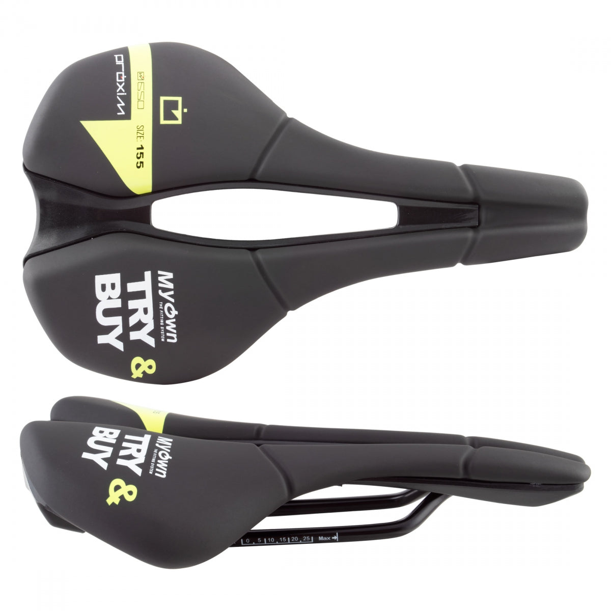 SADDLE PROLOGO TRY&BUY PROXIM W650 SPORT STL 155 BK/YL