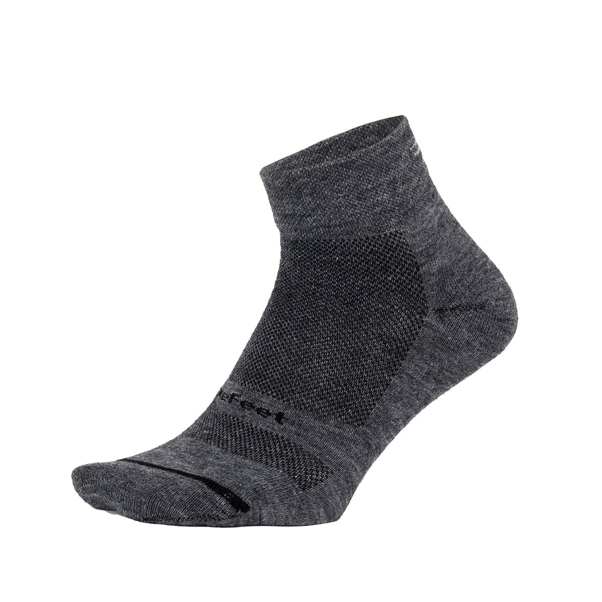 Wooleator Pro 1" Gravel Gray Socks, 7-9