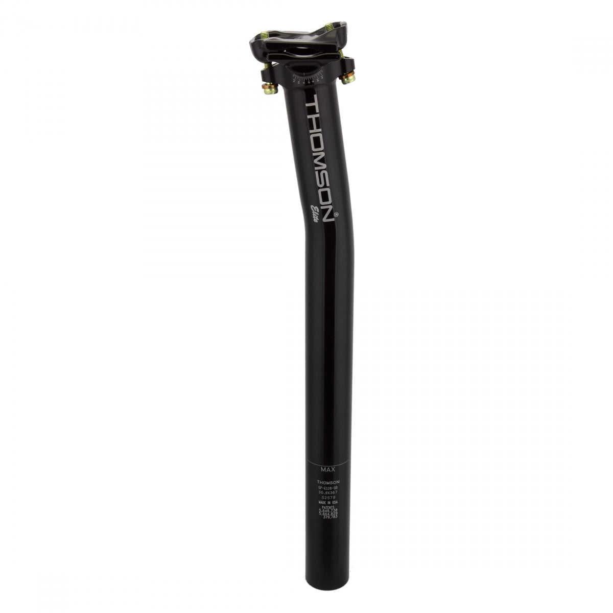 SEATPOST THOM 30.9 367mm-BK 16mm SETBACK