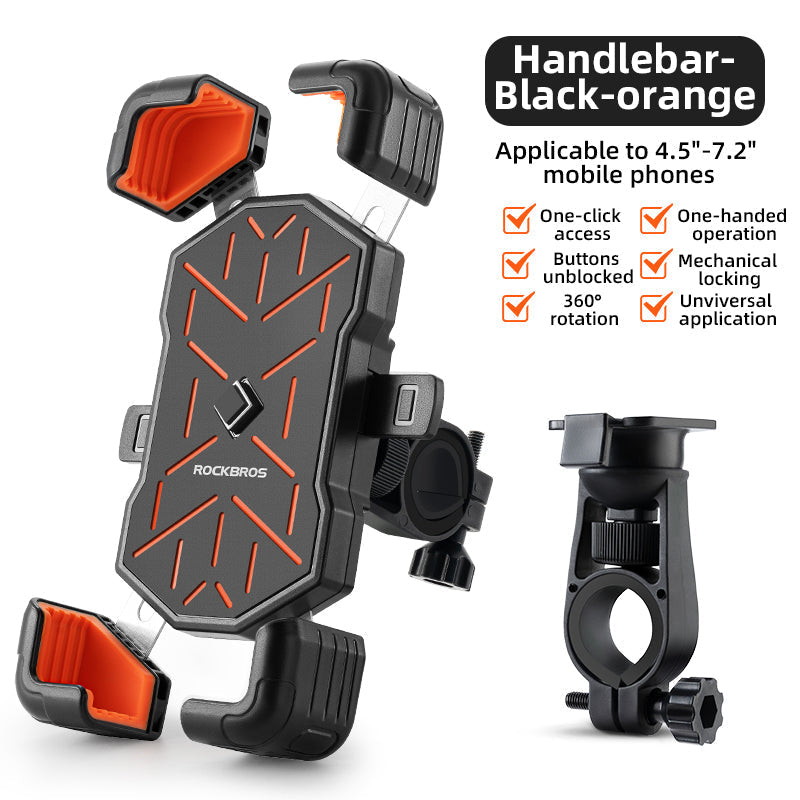 ROCKBROS HW-117 Bike Phone Mount 1s Lock Bike