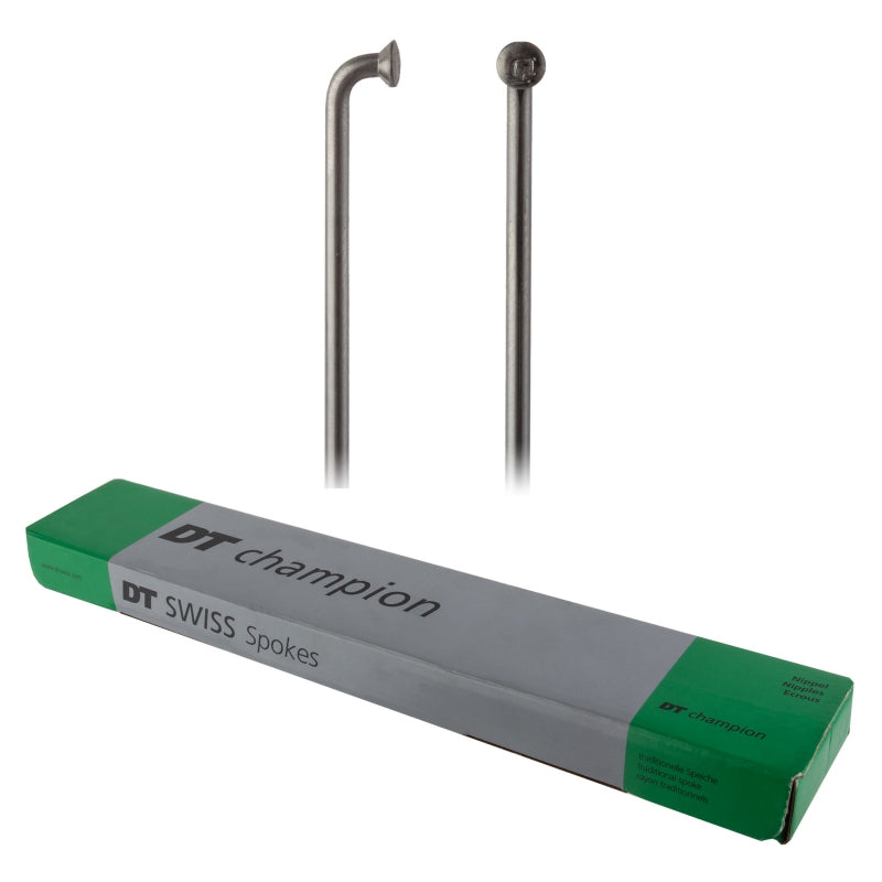 DT Swiss Champion Spoke: 2.0mm 295mm J-bend Silver Box of 100
