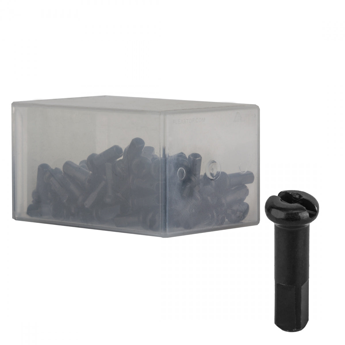 SPOKE NIPPLE DT BRASS 2.0x16mm BK BXof100