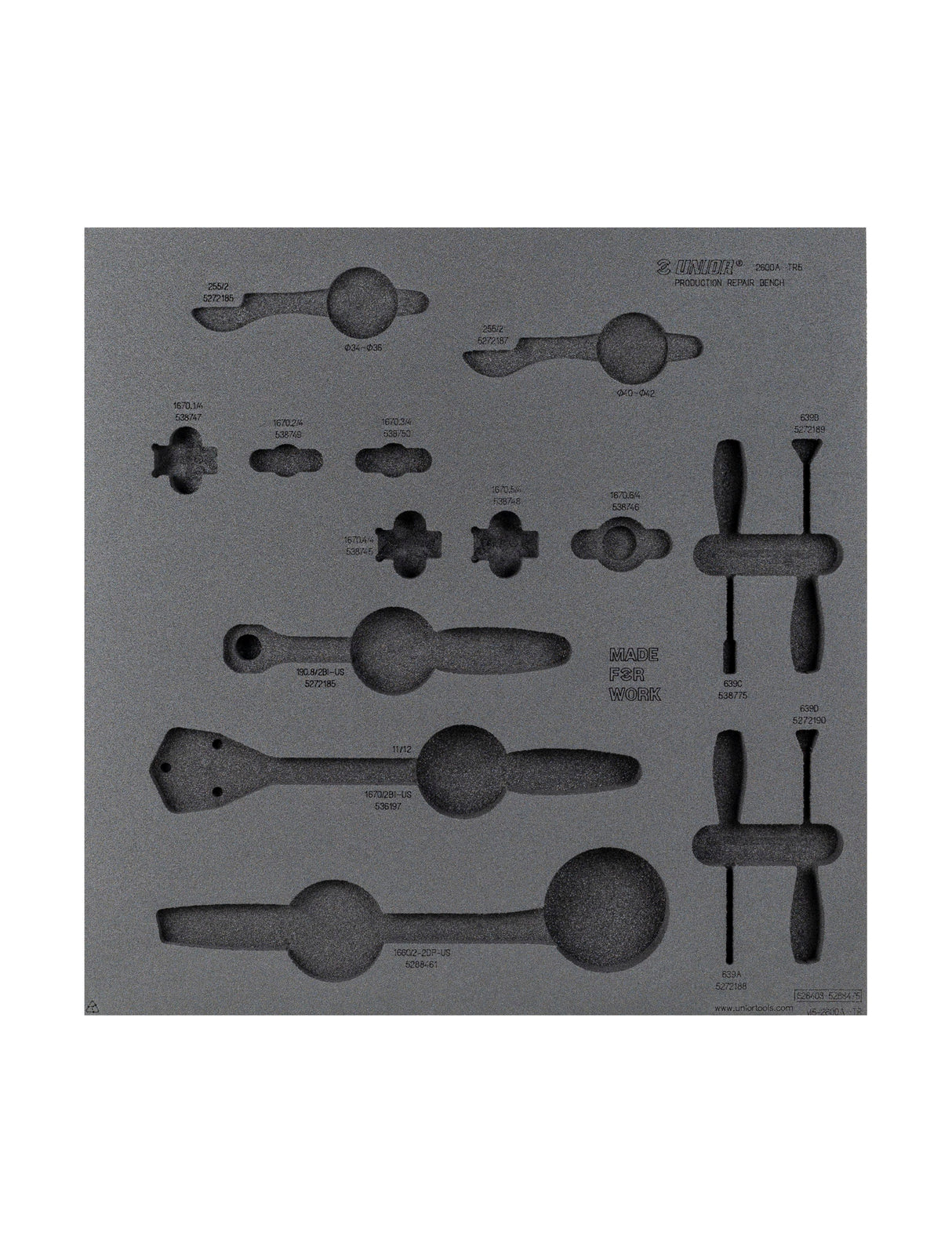 Unior Drawer Foam Insert Production 5 Tool