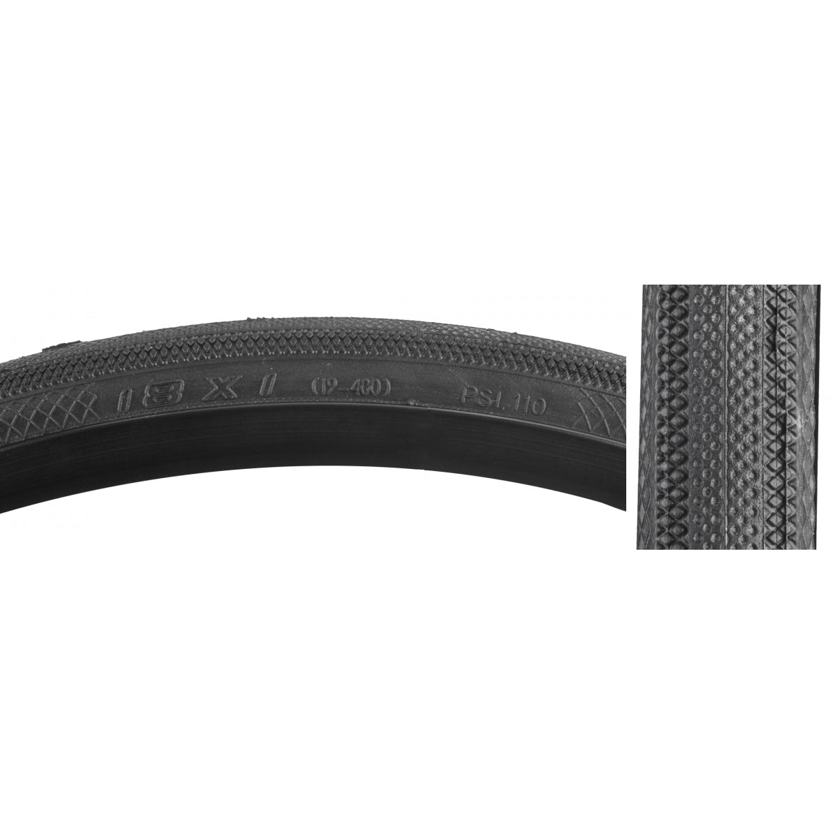 TIRE VEE SPEEDSTER 18x1 BK FOLD