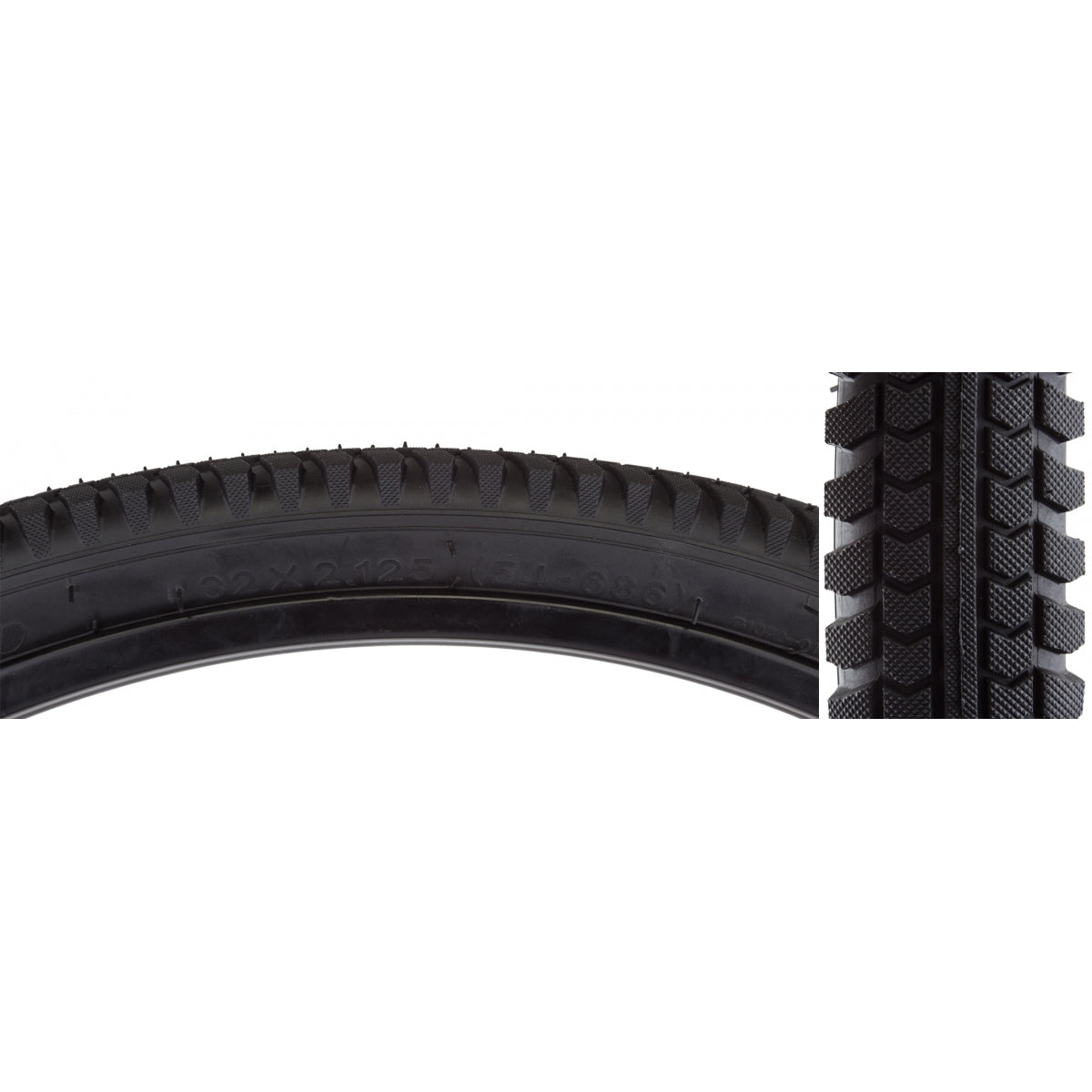TIRE SUNLT 32x2.125 BK/BLK CRUISER A1072 WIRE