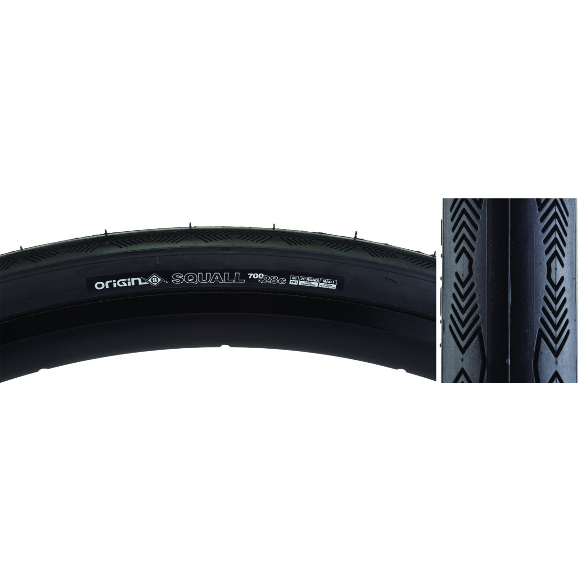 TIRE OR8 SQUALL 700x28 WIRE BELT BK/BK