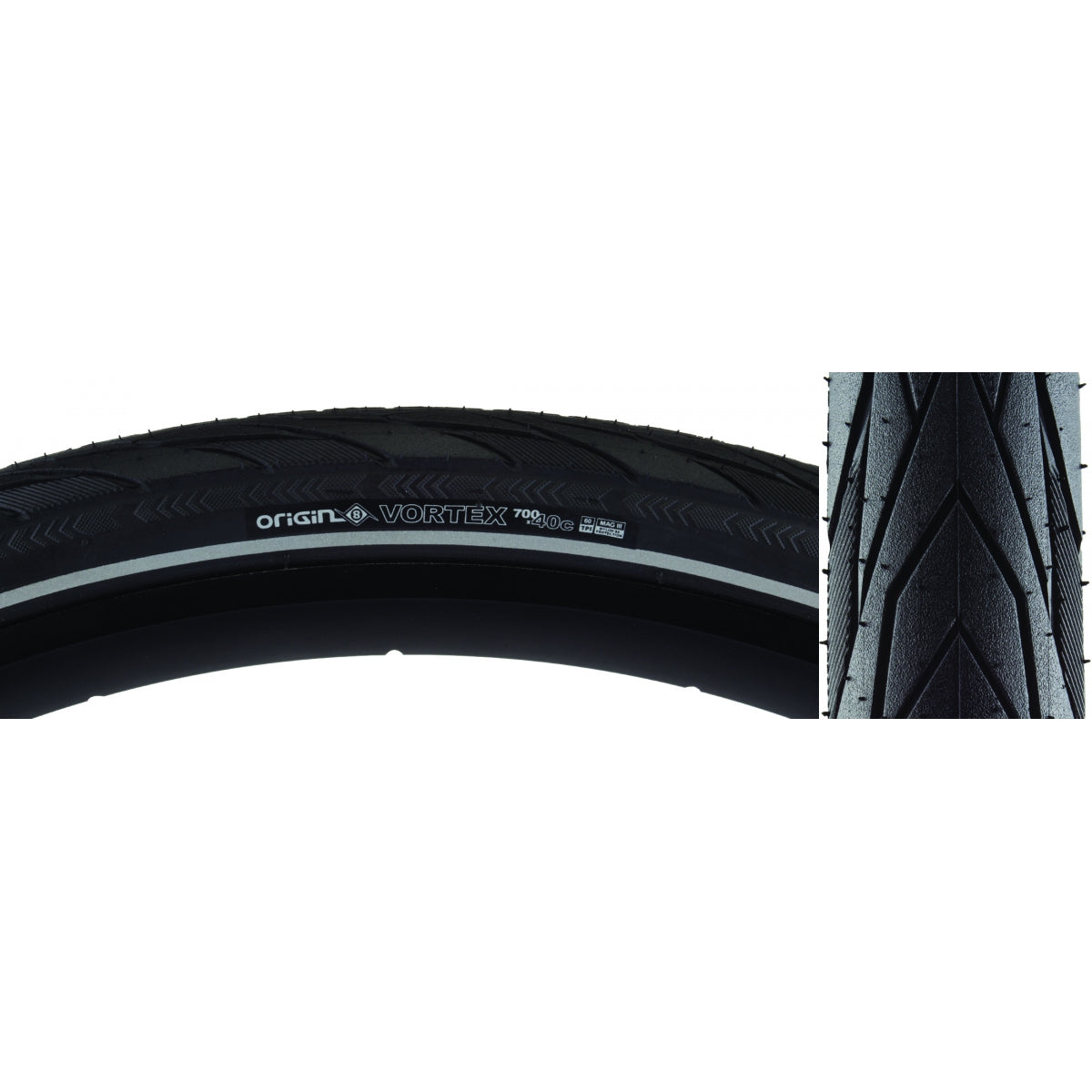 TIRE OR8 VORTEX 700x40 WIRE BELT BK/BK/REF