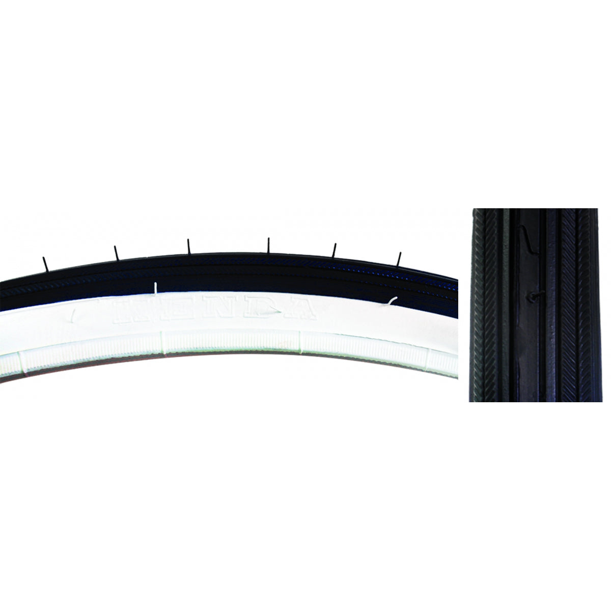 TIRE SUNLT 27x1-1/4 BK/WH RD 70lb K34 WIRE