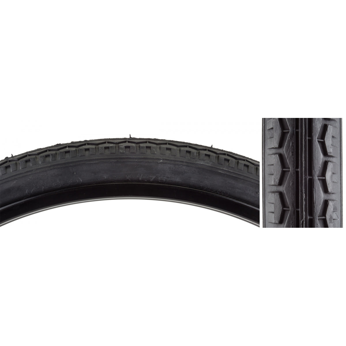 TIRE SUNLT 26x1.75 BK/BK STREET K123 WIRE