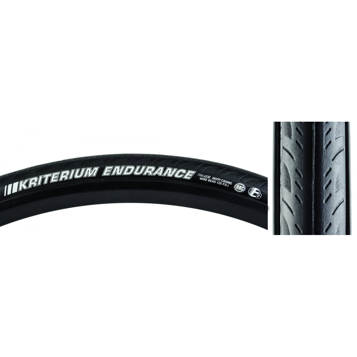 TIRE KEN KRITERIUM ENDURO SPORT 650Cx23 BK/BK HRC/E3/60 WIRE 125psi