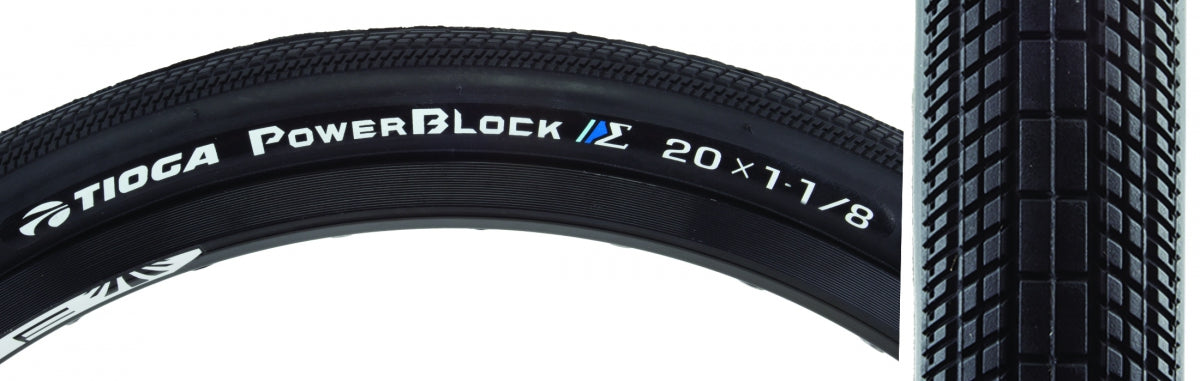 TIRE TIOGA POWERBLOCK S-SPEC 20x1-1/8 FOLD BK