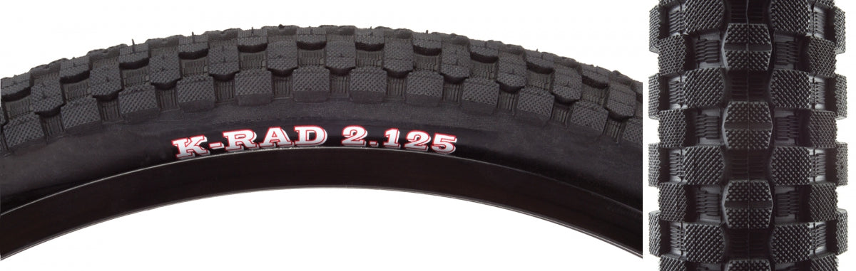 TIRE KEN K-RAD SPORT 20x2.125 BK/BK SRC/60 WIRE 65psi