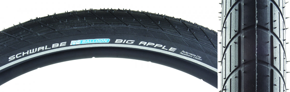 TIRE SWB BIG APPLE 24x2.0 PERF LITE R-GUARD BK/BSK/REF ENDURANCE E25 WIRE
