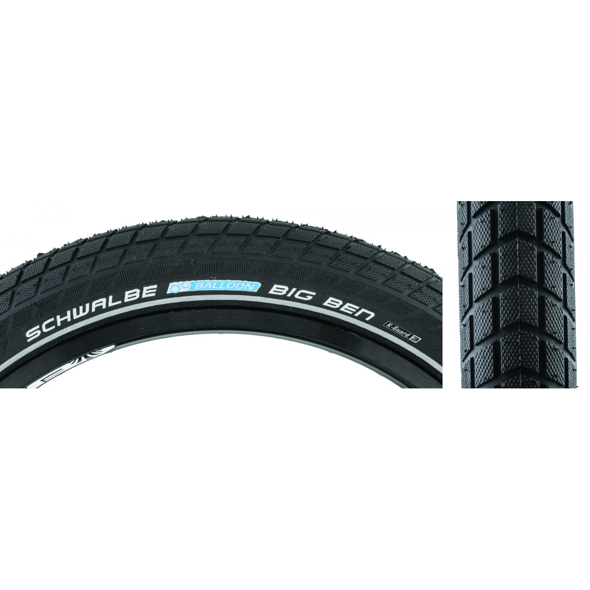 TIRE SWB BIG BEN 27.5x2.00 ACTIVE TWIN K-GUARD BK/BK SBC WIRE