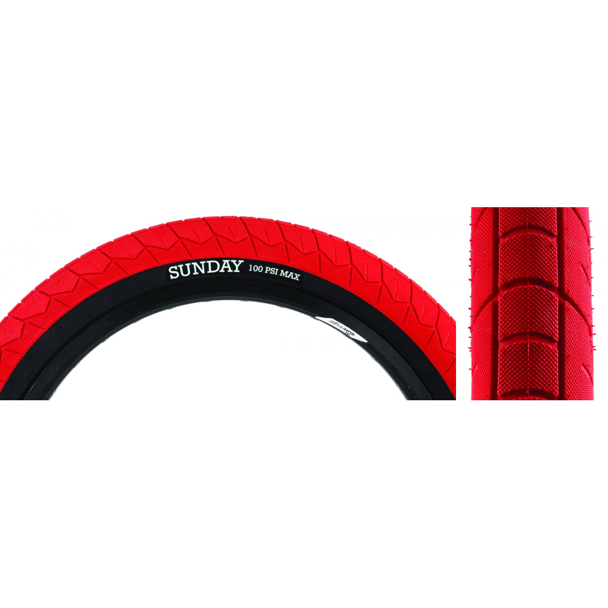 TIRE SUNDAY CURRENT V2 20x2.4 RD/BK WIRE