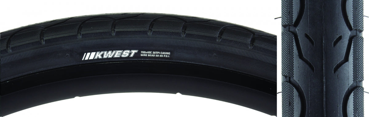 TIRE KEN KWEST 700x40 BK/BK SRC/30 WIRE 85psi
