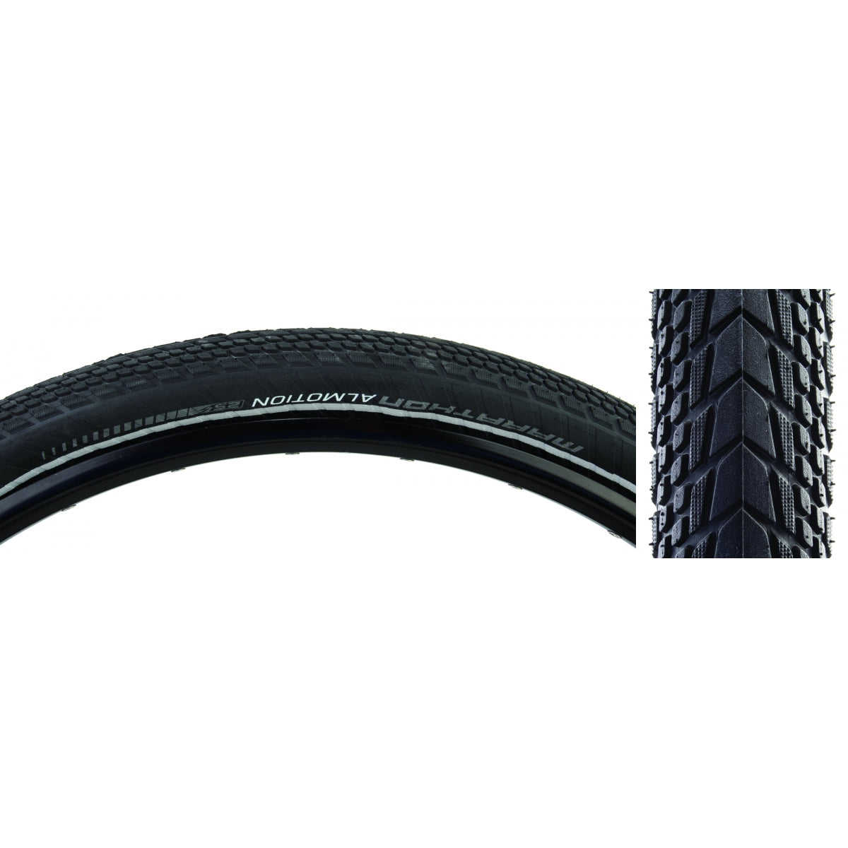 TIRE SWB MARATHON ALMOTION 700x55 (28x2.15) EVO MICRO R-GUARD BK/BSK/REF ADDIX TLR E25 FOLD