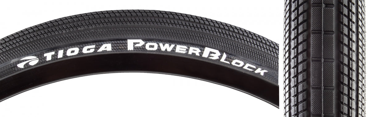 TIRE TIOGA POWERBLOCK 26x2.1 WIRE/60 BK