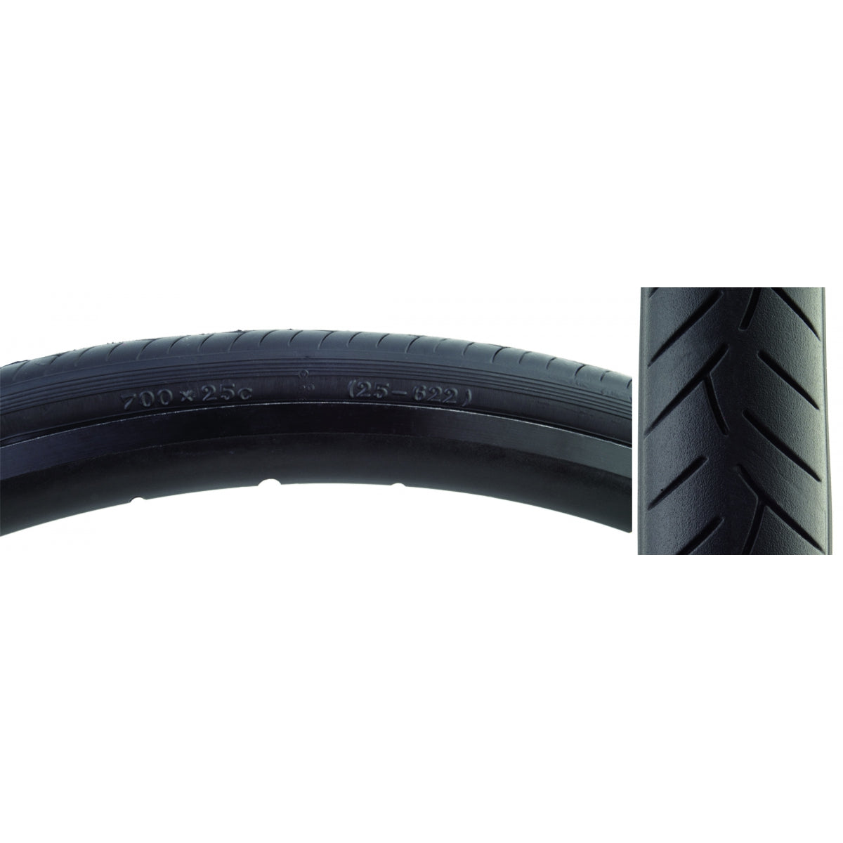TIRE SUNLT 700x25 BK/BK SMOOTHIE V55 FOLD-CB/30 100psi
