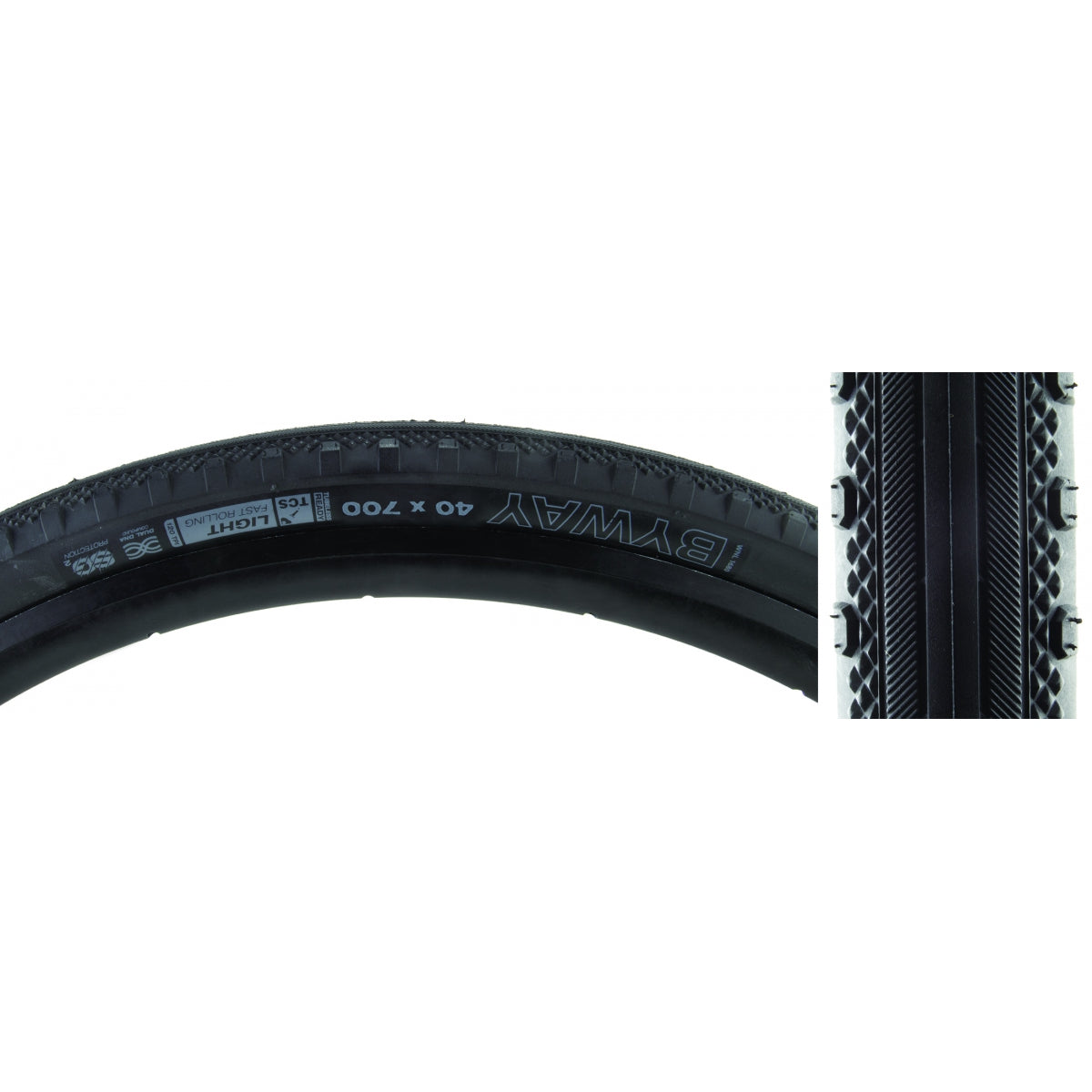 TIRE WTB BYWAY 700x40 BK/BK TCS LIGHT FR/DUAL DNA/SG2 FOLD