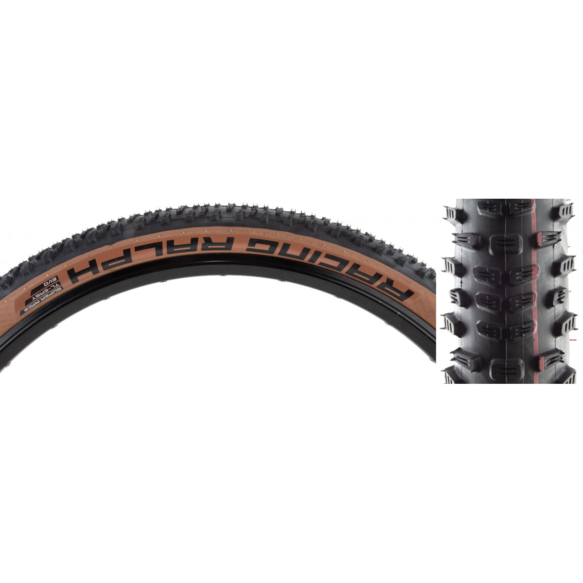 TIRE SWB RACING RALPH 29x2.35 EVO S-RACE BK/TAN ADDIX SPEED TLR FOLD