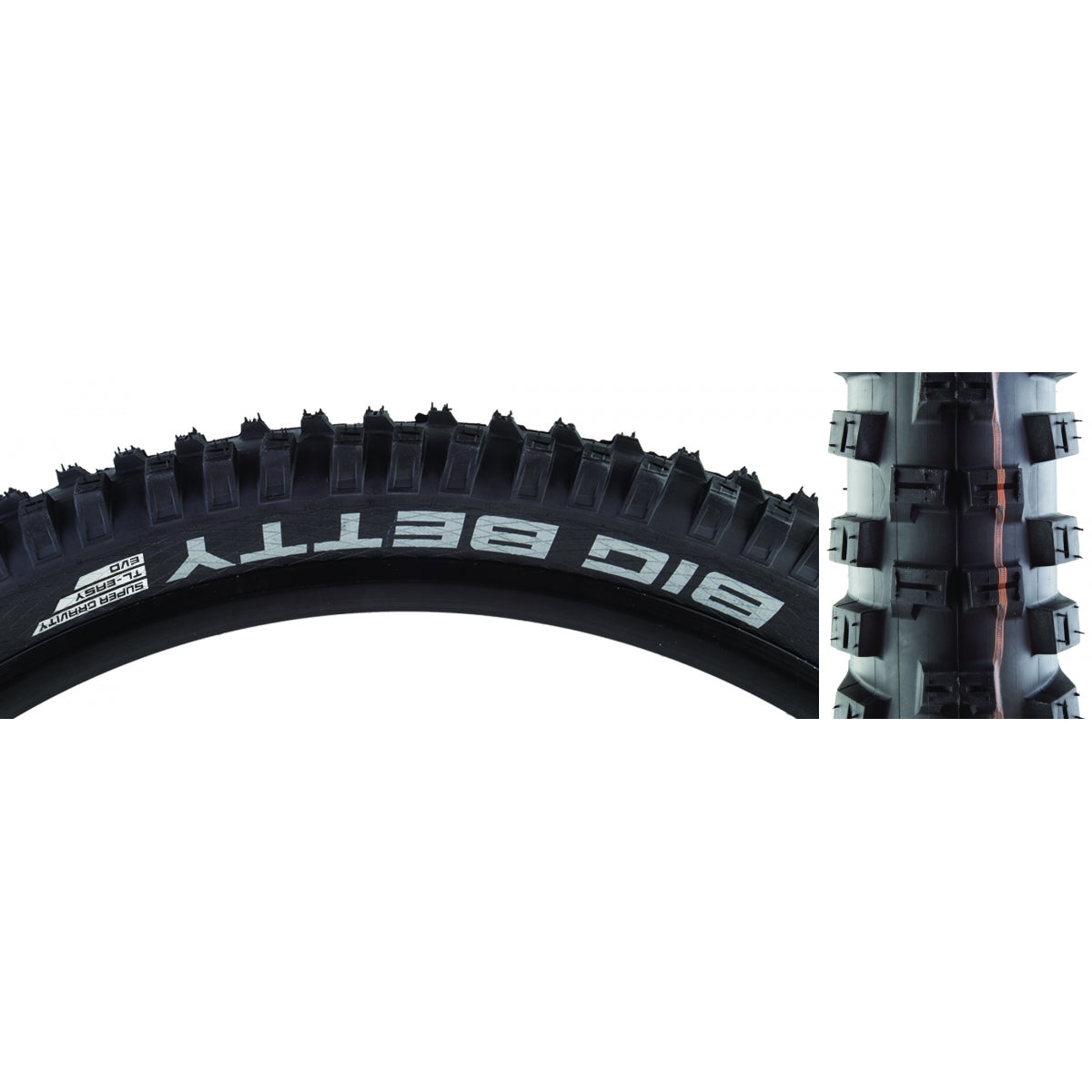 TIRE SWB BIG BETTY EVO 27.5x2.6 S-GRAVITY BK/BSK ADDIX SOFT TLR FOLD