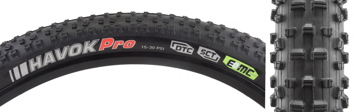 TIRE KEN HAVOK PRO 27.5x2.6 BK/BK DTC/EMC/TLR FOLD 15-30psi E50