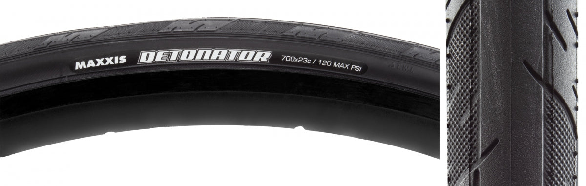 TIRE MAX DETONATOR 700x23 BK WIRE/60