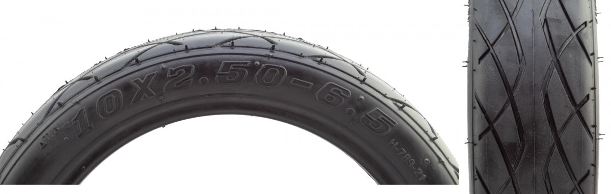 TIRE SUNLT UTILIT SCOOTER 10x2.5 (60/70-6.5)BK/BK H789