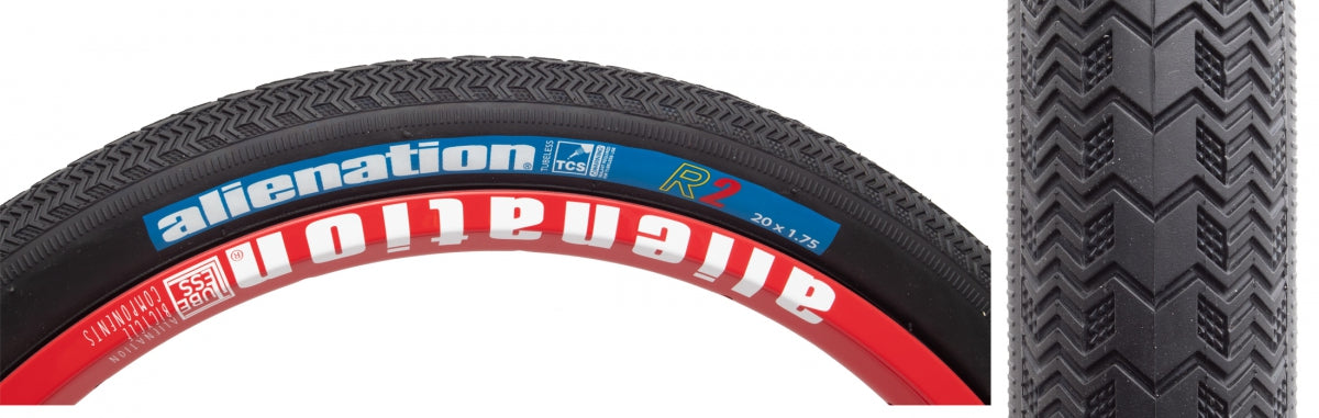 TIRE AN TCS R2 20x1.75 BLUE LABEL FOLD BK/BK