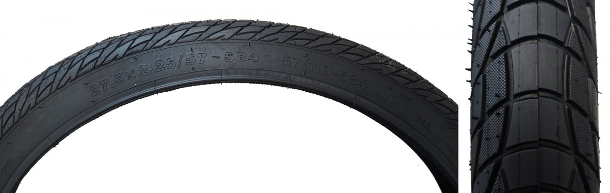 TIRE SUNLT 27.5x2.25 BK/BK URBAN SLICK H5213 WIRE/27