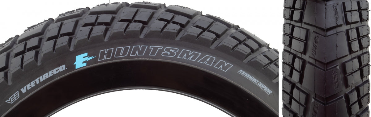 TIRE VEE E-HUNTSMAN 22x3.5 BK/BK WIRE/26 ENDURO/OVER RIDE E50