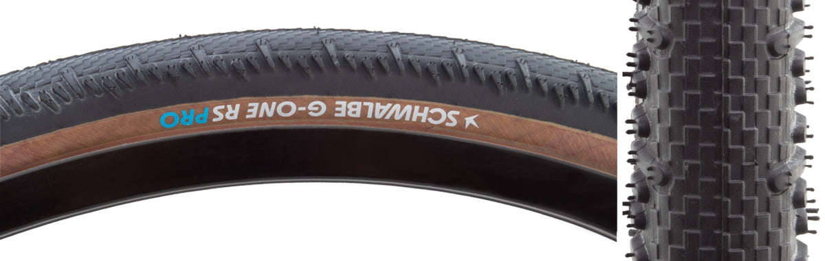 TIRE SWB G-ONE RS PRO 700x40 EVO V-GUARD BK/TAN ADDIX RACE TLR E25 FOLD
