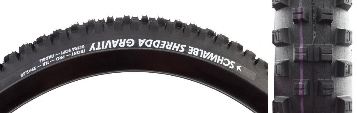 TIRE SWB SHREDDA FT 29x2.5 EVO GRAVITY PRO RADIAL BK/BSK ADDIX U-SOFT TLR E50 FOLD