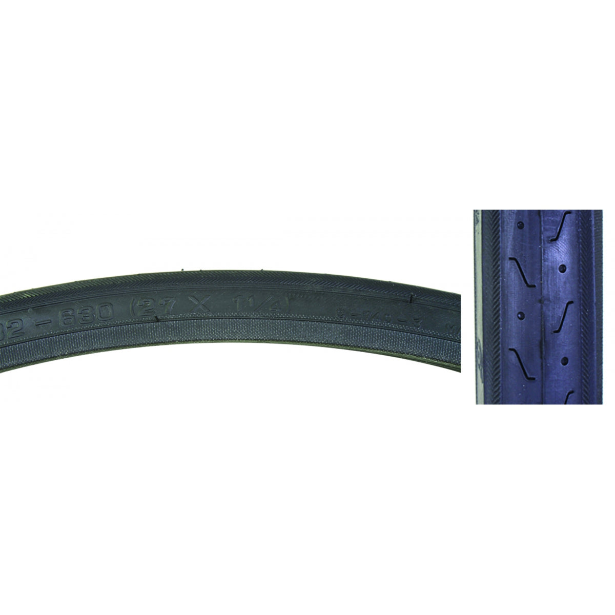 TIRE SUNLT 27x1-1/4 CST740 BK/BLK BELTS-HP