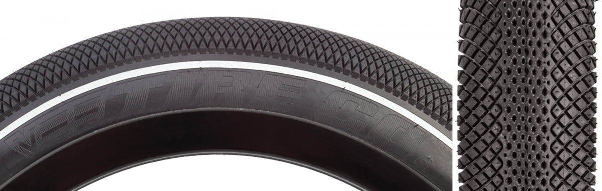 TIRE SUNLT 26x3.5 BK/BK WIRE WH-STRIPE BAJA