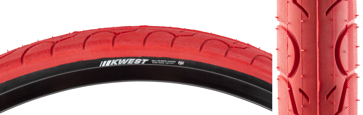 TIRE KEN KWEST 26x1.5 RD/BSK 100lb K193 WIRE