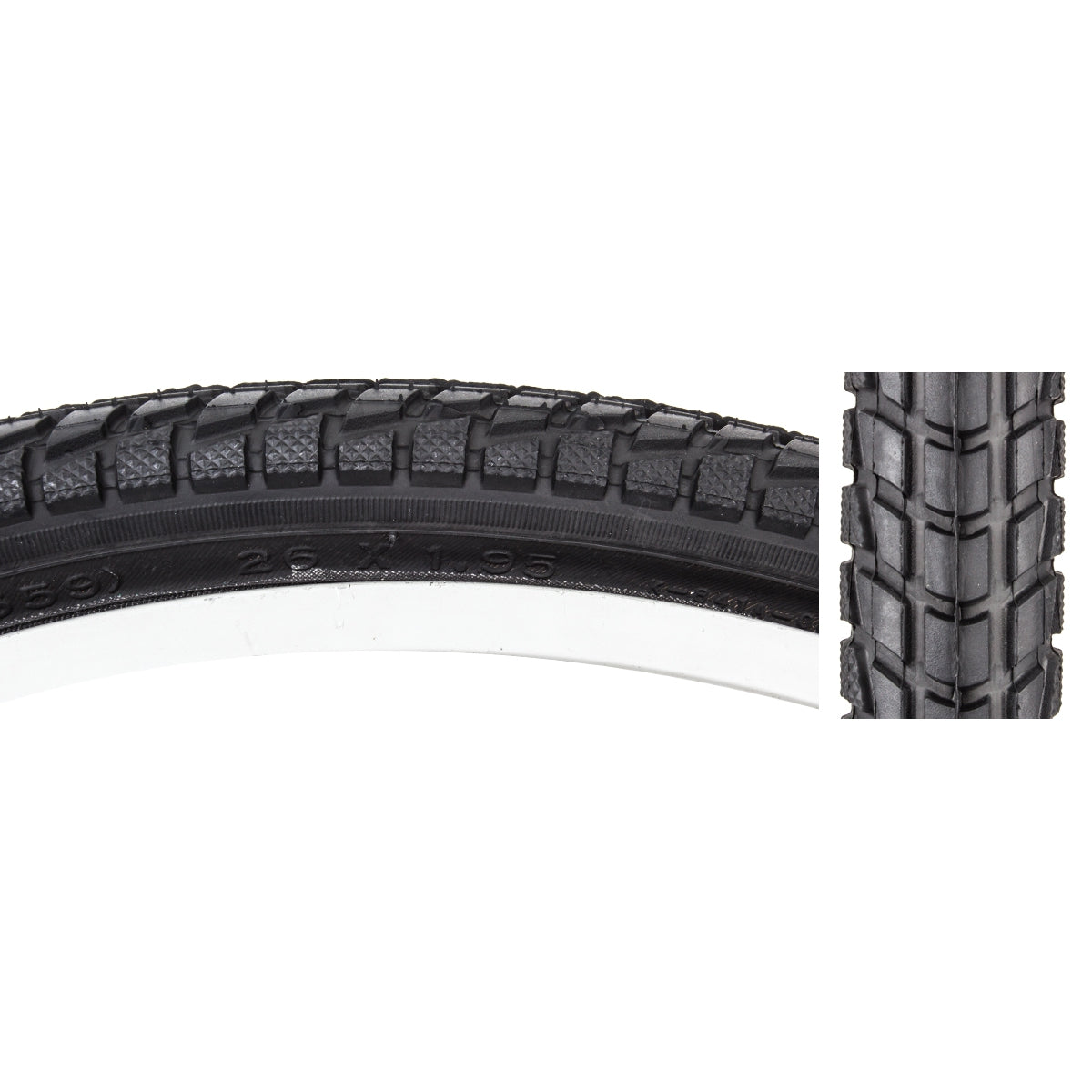TIRE SUNLT 26x1.95 BK/BK KOMFORT K841A WIRE