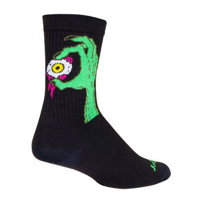 Stink Eye Crew 6" Socks, 5-9, Black