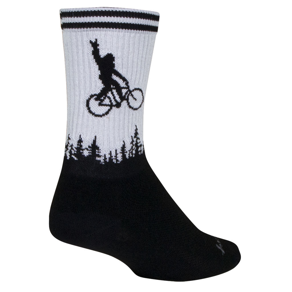 Squatchit Socks, 5-9, Black/White
