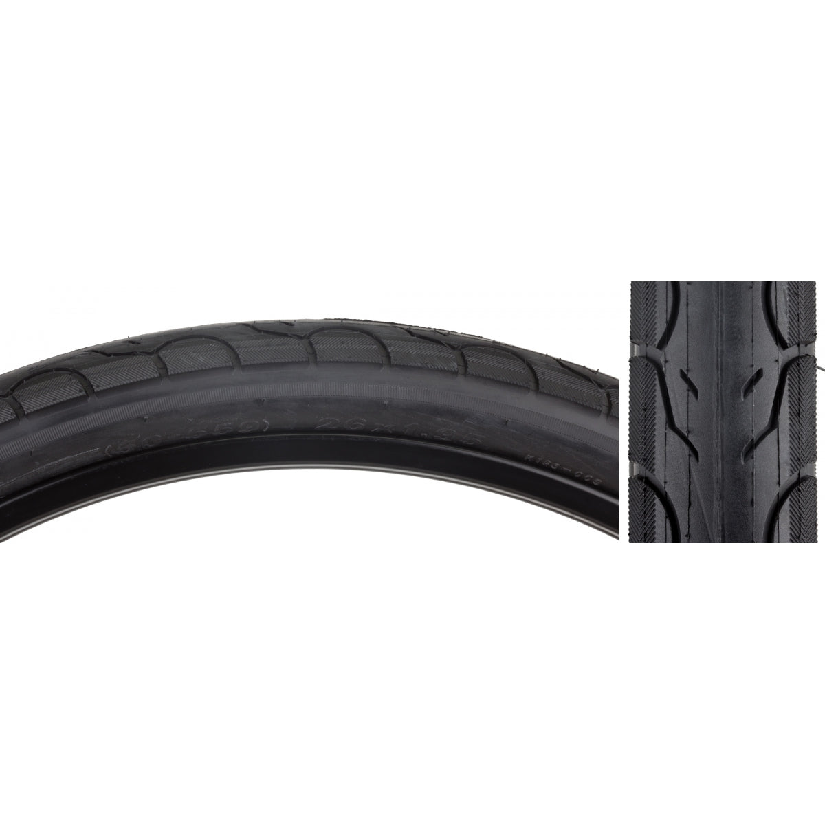 TIRE SUNLT 26x1.95 BK/BK KWEST 60lbK193 WIRE
