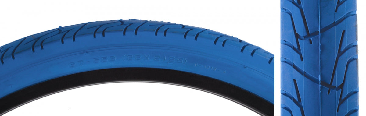 TIRE SUNLT 26x2.125 CST1218 BU/BLU CITY WIRE
