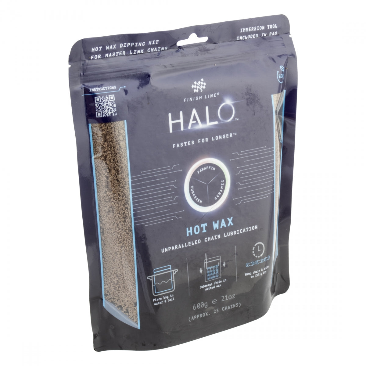 LUBE F-L HALO HOT WAX 600g GRANULAR BOIL BAG w/IMERSION TOOL