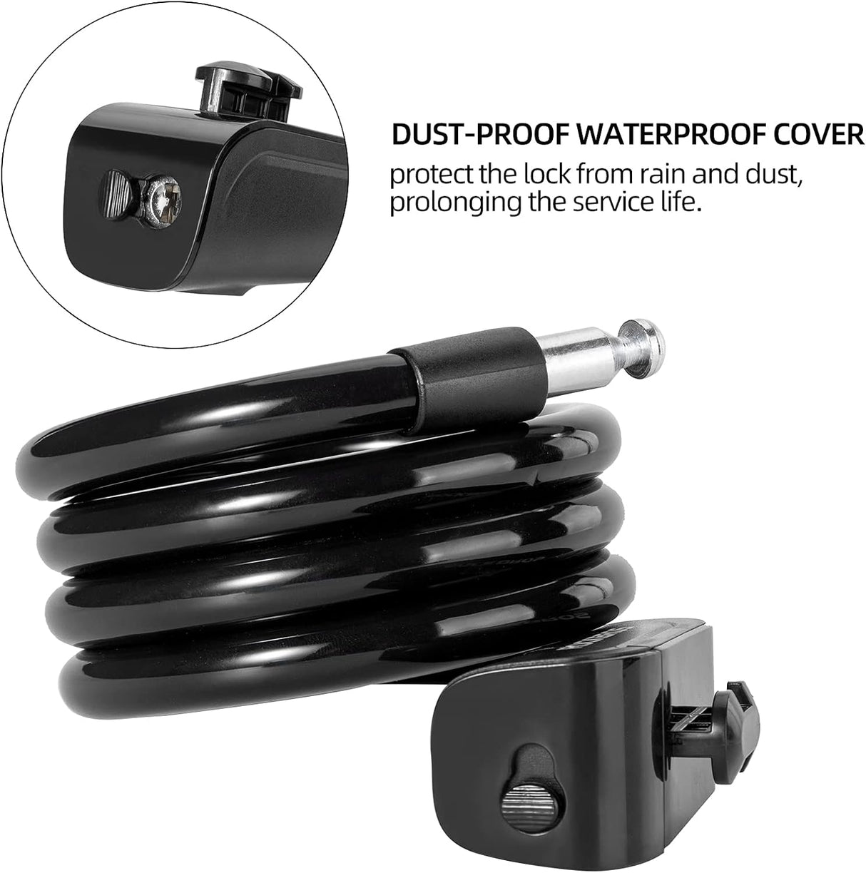 ROCKBROS 3ft Bike Cable Lock - Secure, Lightweight with Mounting Bracket