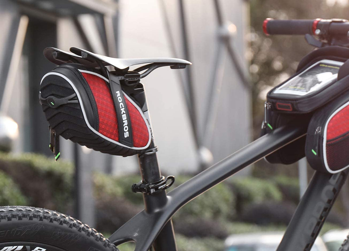 ROCKBROS WaterproofCycling Saddle Bag Bicycle-RED